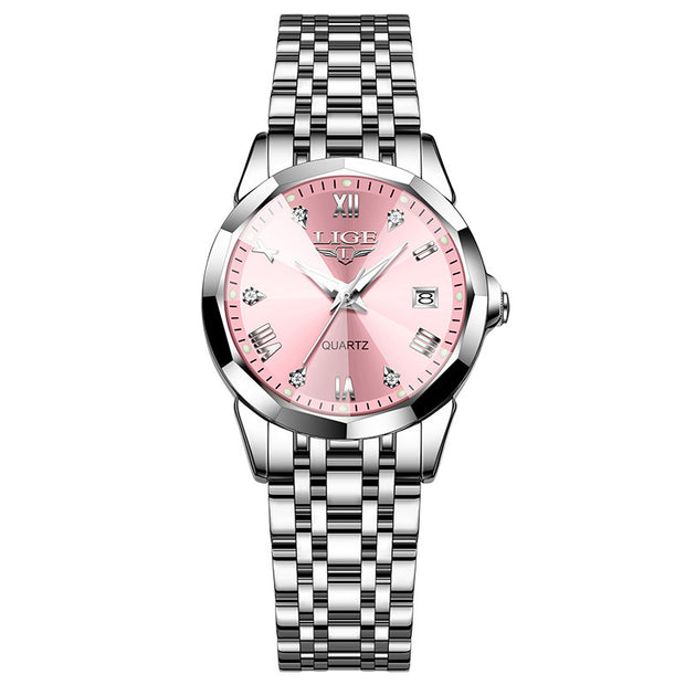 Stylish And Versatile Calendar Waterproof Quartz Watch Couple Men And Women Watch