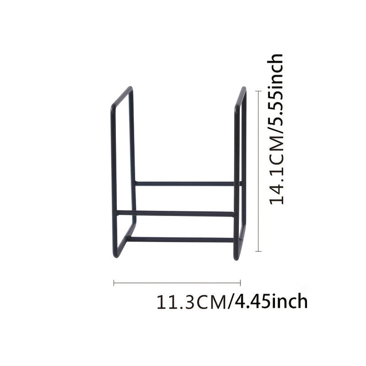 3pcs Metal Plate Rack Storage Box - Vertical Rack Holder for Kitchen
