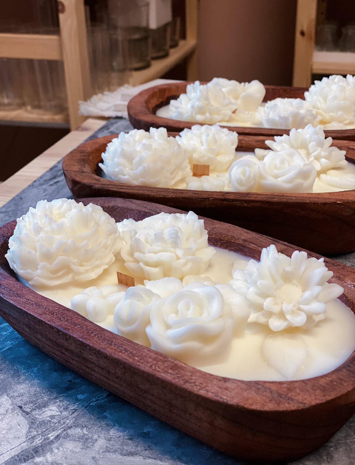 Botanical Garden Dough Bowl Candle