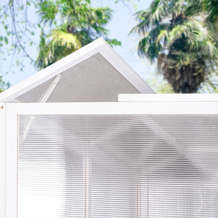 Wooden Lean-to Greenhouse For Outdoors, Heavy Duty Walk-in, For Winter