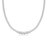 In The Name Of Light Luxurious Fashion Diamond Pendant Necklace Set With Mosan Diamond Silver Ornaments