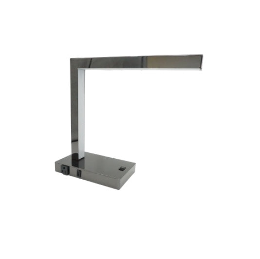 Modern LED Desk Lamp With USB & Power Outlet