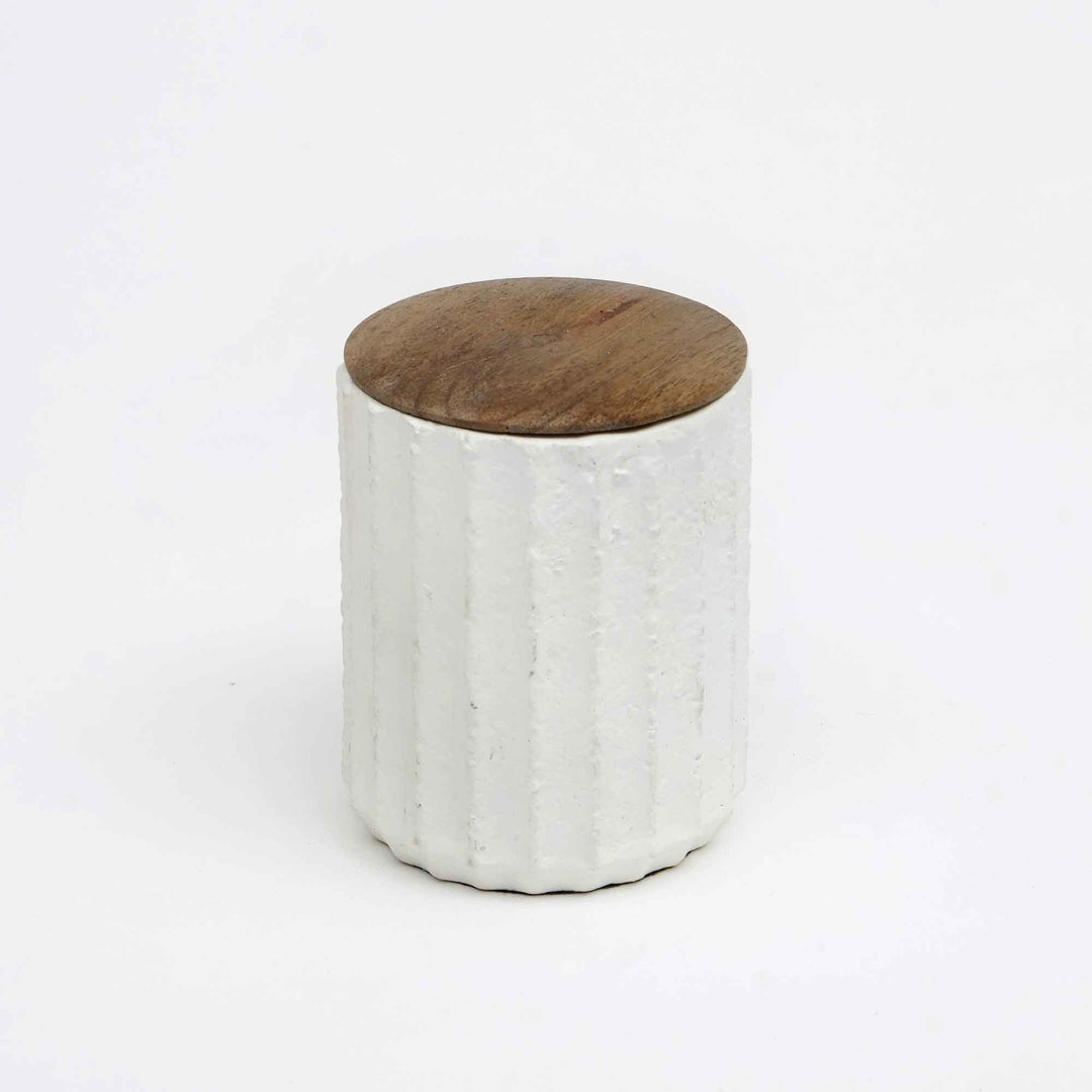 Jar Candle Ecomix Wax Fill With Wooden Lid - Vanilla Lavender, 6oz