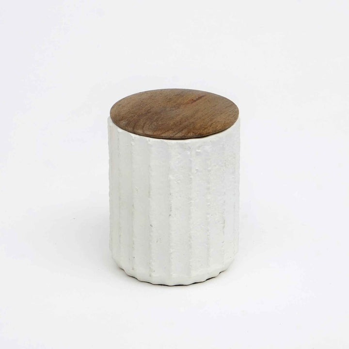 Jar Candle Ecomix Wax Fill With Wooden Lid - Vanilla Lavender, 6oz