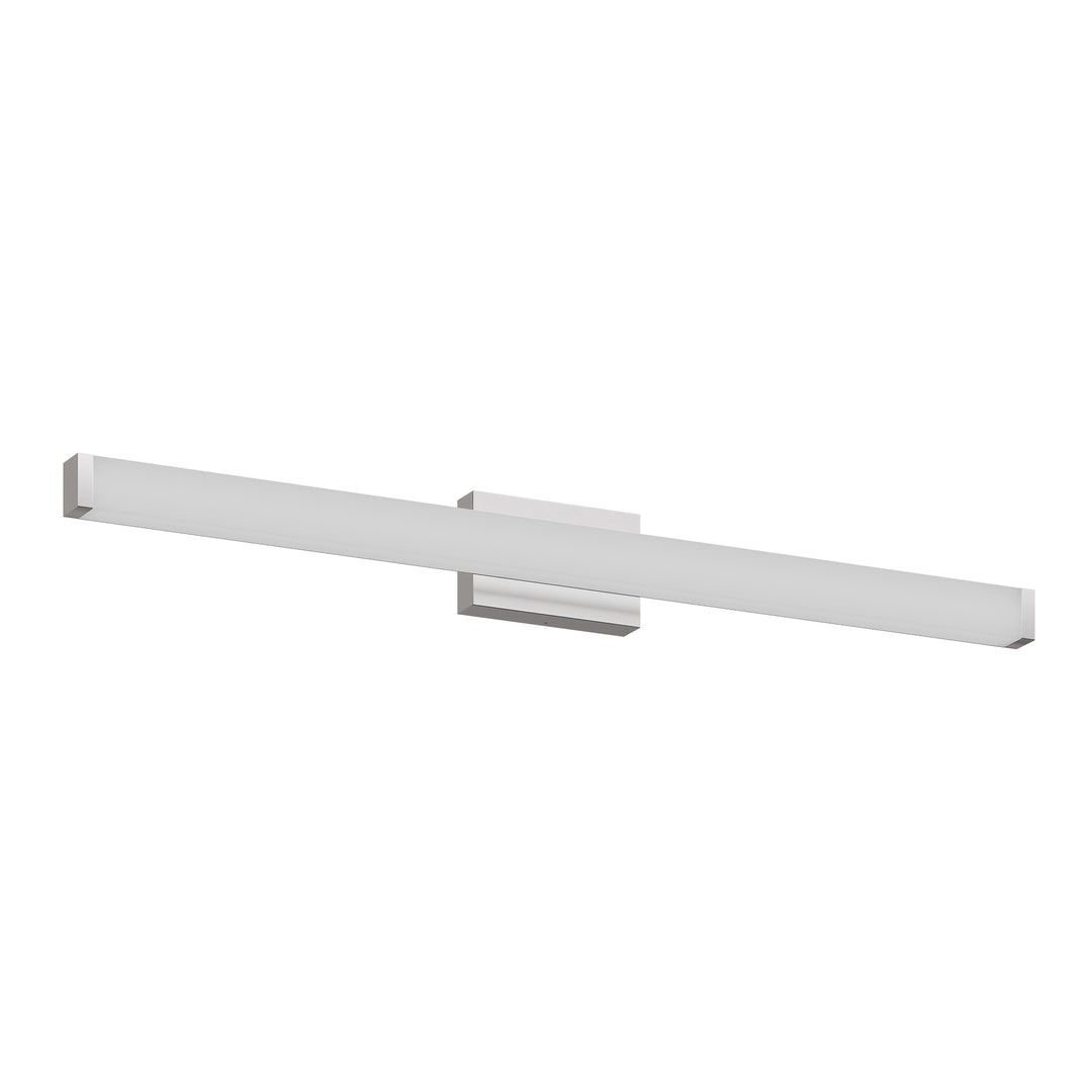 Bathroom Vanity Light Brushed Nickel Square LED 41 Inch 24W 6000K Cool White Light Wall Bar Lighting Fixtures Over Mirror -Brushed Nickel, 41in