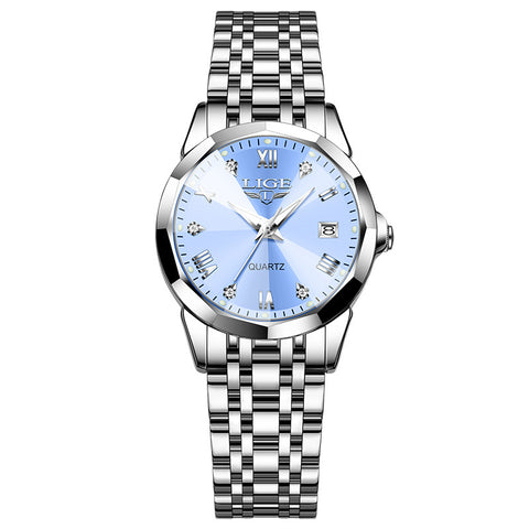 Stylish And Versatile Calendar Waterproof Quartz Watch Couple Men And Women Watch