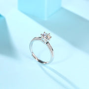 Moissanite Diamond Wedding Ring Luxury Fashion Silver Ring