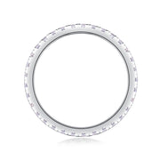 Luxury Fashion Row Diamond Ring Moissanite Silver Ring