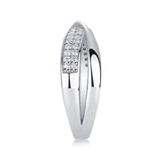 Wrap Around The Diamond Ring Luxury Fashion Set Moissanite Silver Ring