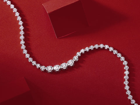 In The Name Of Light Luxurious Fashion Diamond Pendant Necklace Set With Mosan Diamond Silver Ornaments