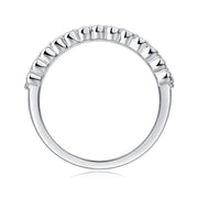 Multi-row Diamond Ring Luxury Fashion Set Moissanite Silver Ring