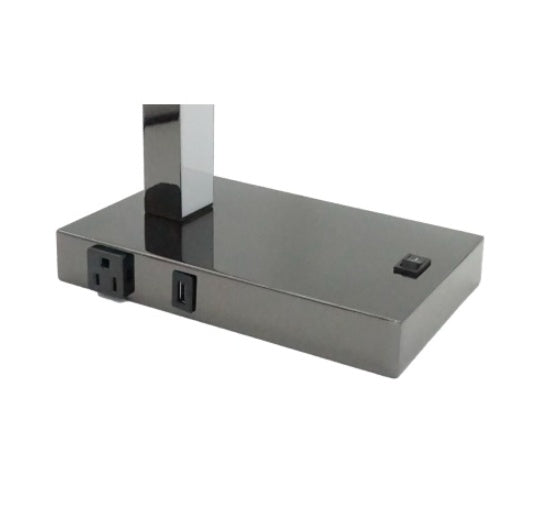 Modern LED Desk Lamp With USB & Power Outlet