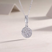 Double Ring Combination - A Fashionable And Luxurious Diamond Jewelry Piece Set With Moissanite S925 Sterling Silver And Platinum-plated Pendant