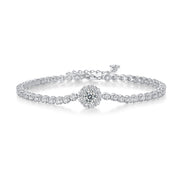 The Bridge Of Magpies Luxury Fashion Mosan Diamond Silver Jewelry Comparable To Natural Diamond Bracelet