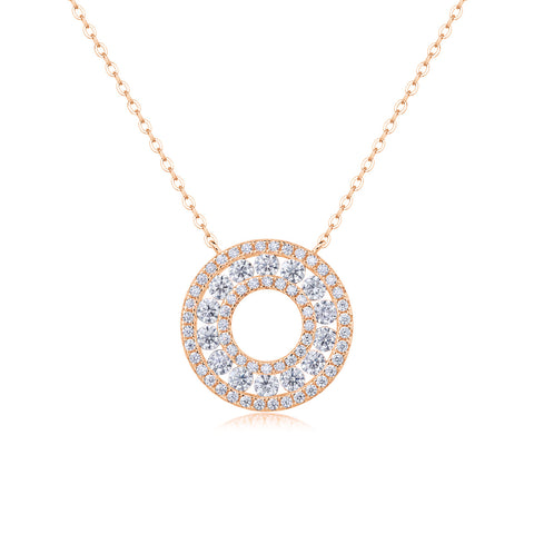 Reciprocating - A Fashionable And Luxurious Diamond Jewelry Pendant Set With Moissanite S925 Sterling Silver