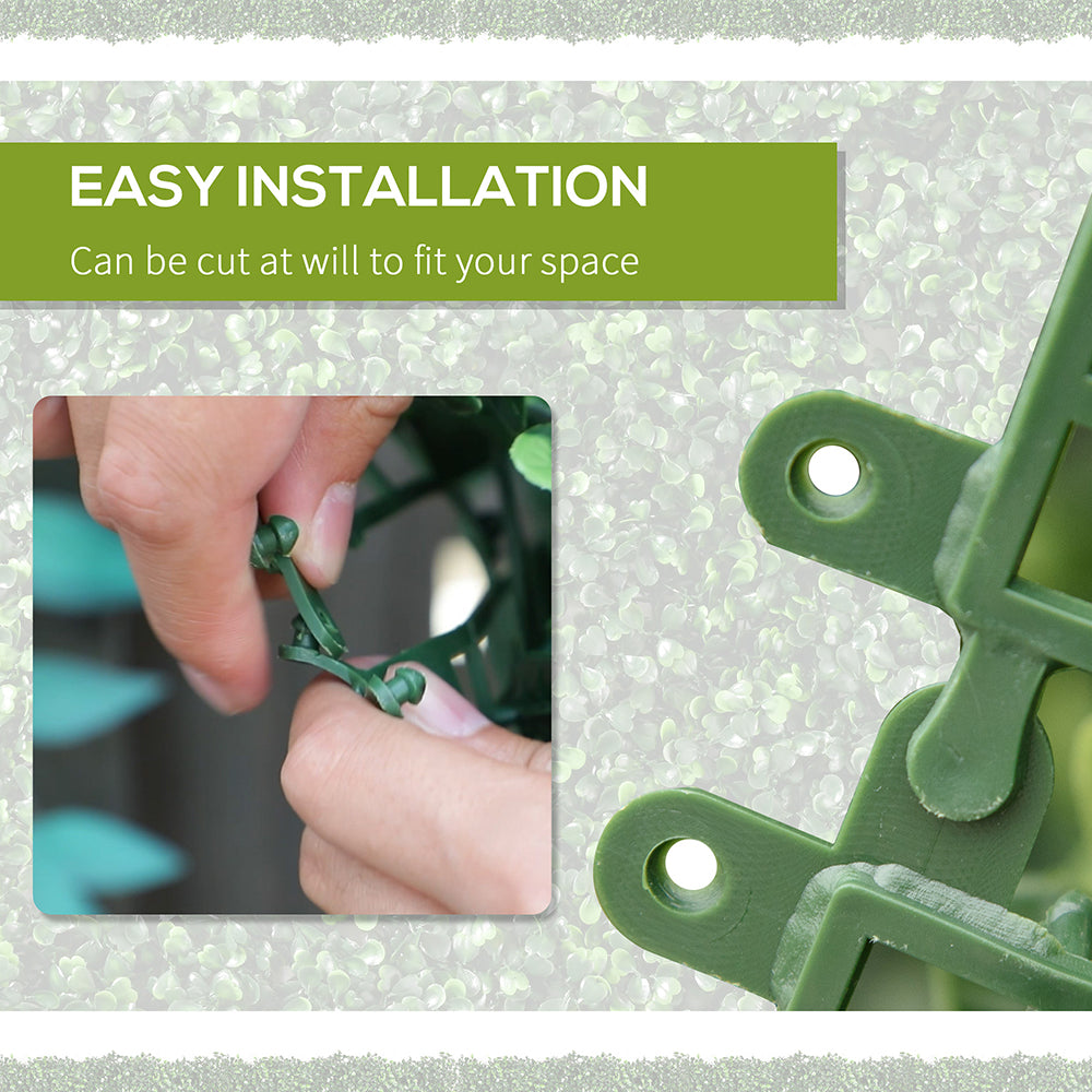 Wall Panels, 118inch X 39inch Artificial Grass Wall Decor,Greenery Backdrop Panels Wall For Outdoor, Indoor, Garden, Fence, Backyard, Dark Green