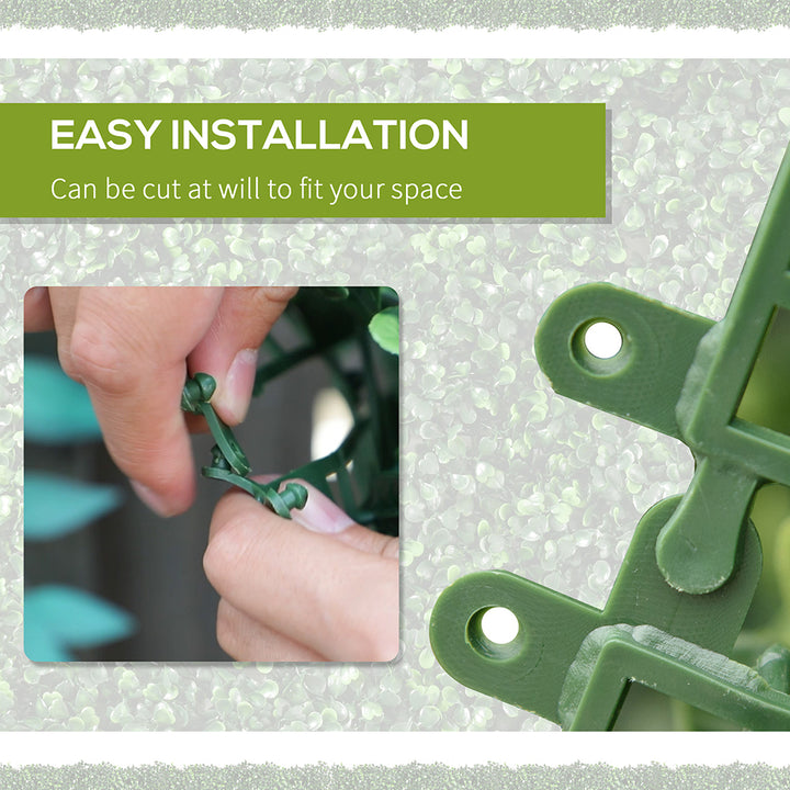 Wall Panels, 118inch X 39inch Artificial Grass Wall Decor,Greenery Backdrop Panels Wall For Outdoor, Indoor, Garden, Fence, Backyard, Dark Green