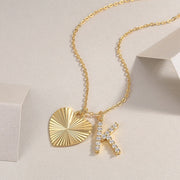 Heart Of Hearts Luxurious Fashion Diamond Pendant Necklace Set With Mosan Diamond Silver Ornaments