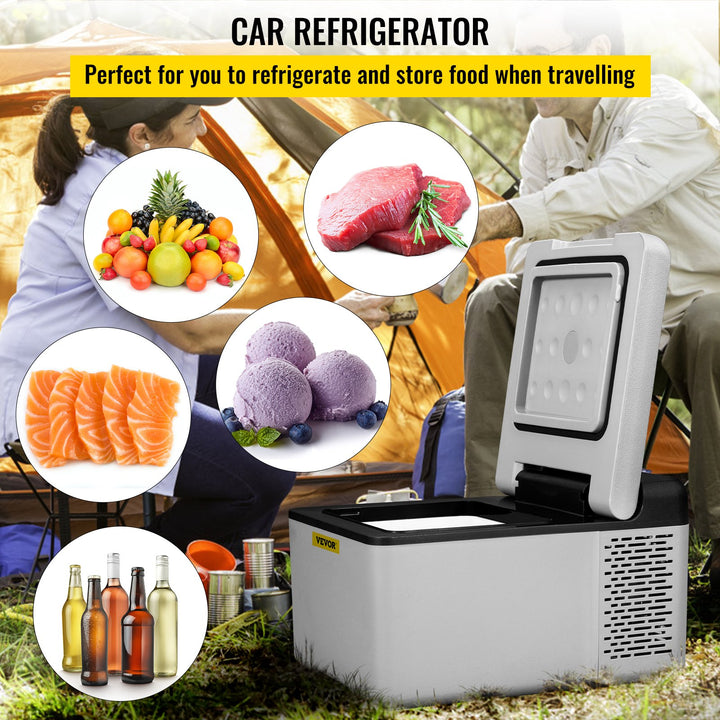 12 Volt Refrigerator 10 Qt, Portable Mini Freezer (-4℉~68℉) W/APP