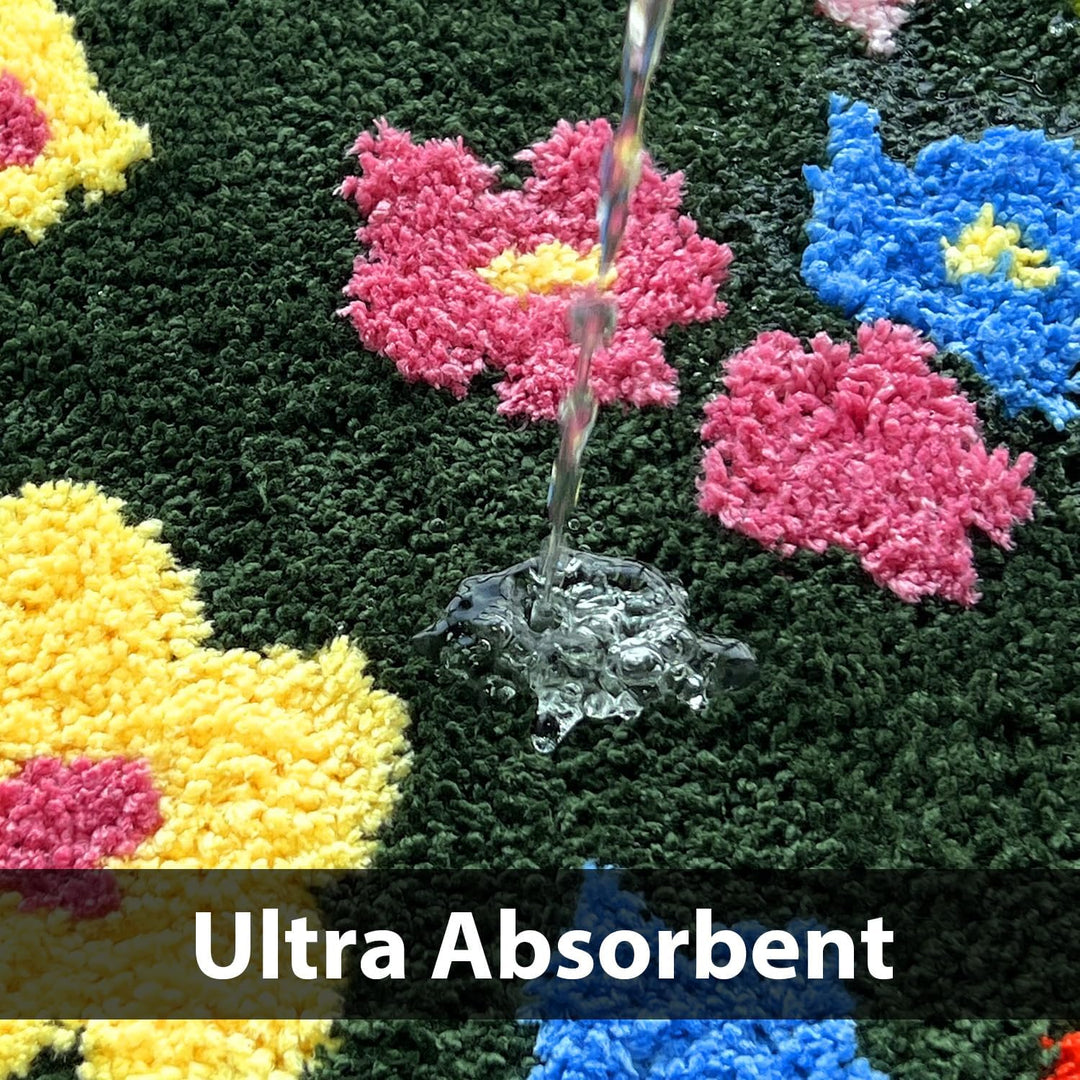 3d Moss Rug Washable Rainbow Rug For Girl Nursery, Small Rug 2X 5 FT Colorful Area Rugs For Kids Bedroom, Non-Slip Soft Polka Dot Carpet Kids Rugs For Classroom Playroom Tent Castle