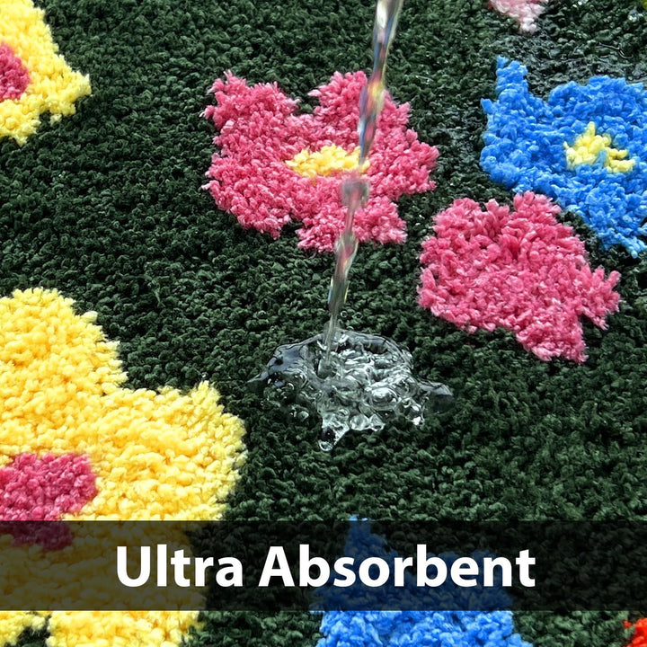 3d Moss Rug Washable Rainbow Rug For Girl Nursery, Small Rug 2X 5 FT Colorful Area Rugs For Kids Bedroom, Non-Slip Soft Polka Dot Carpet Kids Rugs For Classroom Playroom Tent Castle