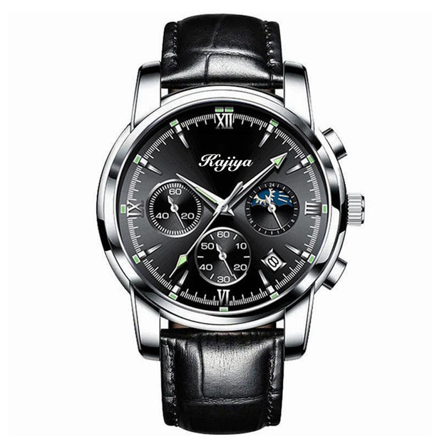 Luminous Waterproof Men's Watch Calendar Stainless Steel