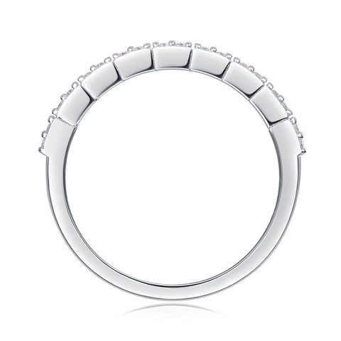 For Love - A Fashionable And Luxurious Jewelry Accessory Set With Moissanite S925 Sterling Silver And Platinum-plated Diamond