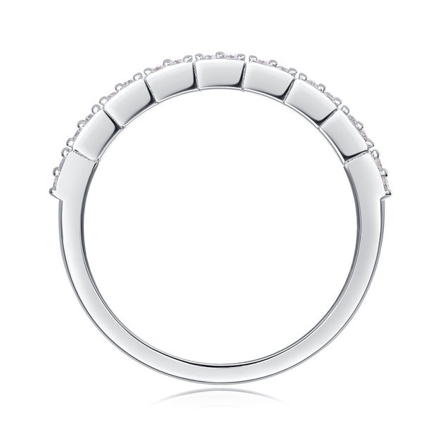 For Love - A Fashionable And Luxurious Jewelry Accessory Set With Moissanite S925 Sterling Silver And Platinum-plated Diamond