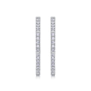 Modern Star Ring - Fashionable Earrings And Stud Jewelry Set With Moissanite S925 Sterling Silver And Platinum-plated Diamonds