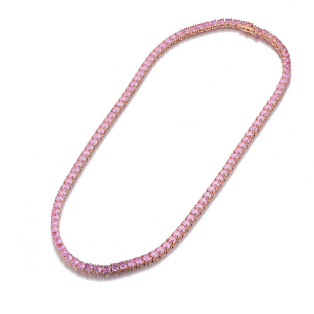 Fashion Cuban Chain Women's Gold Plated Zircon Jewelry