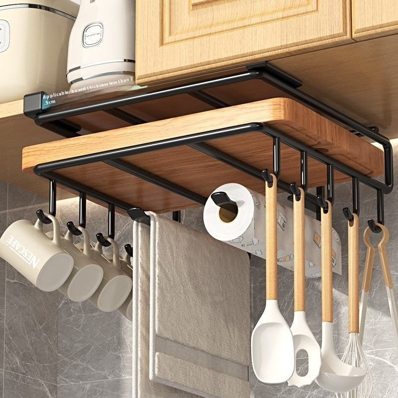 Kitchen Punch-free Storage Rack Double-layer Chopping Board Rack