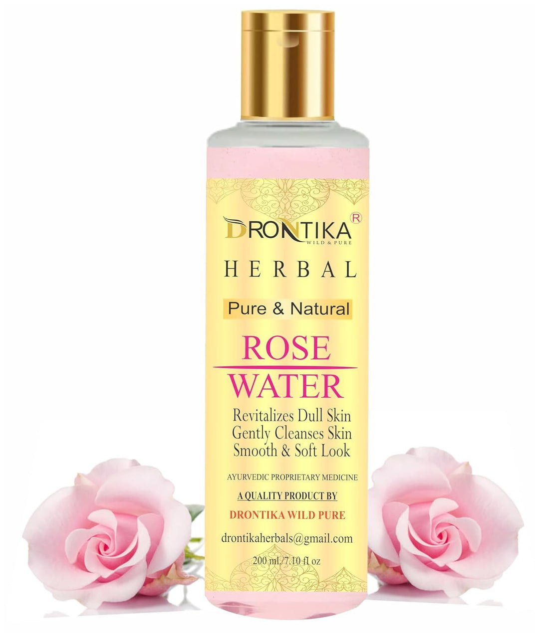 Herbal NATURAL PURE & 100% ORGANIC Rose Water for Face - Face