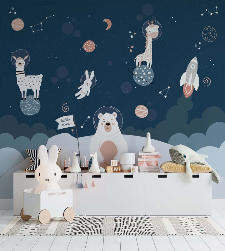 Animals in Space Mural
