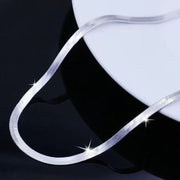 925 Sterling Silver Necklace And 18K Gold Chain Necklace