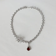 Pendant Twist Necklace and Platinum Plated Jewelry