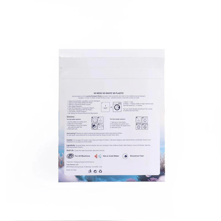 Eco Friendly Laundry Sheets | Biodegradable Detergent Strips