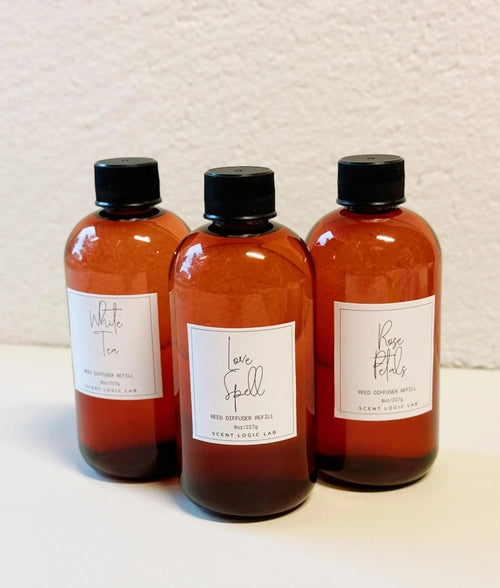 Reed Diffuser Refill – 8oz | Floral Scents, Essential Oil Infused