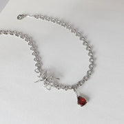 Pendant Twist Necklace and Platinum Plated Jewelry