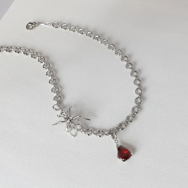 Pendant Twist Necklace and Platinum Plated Jewelry